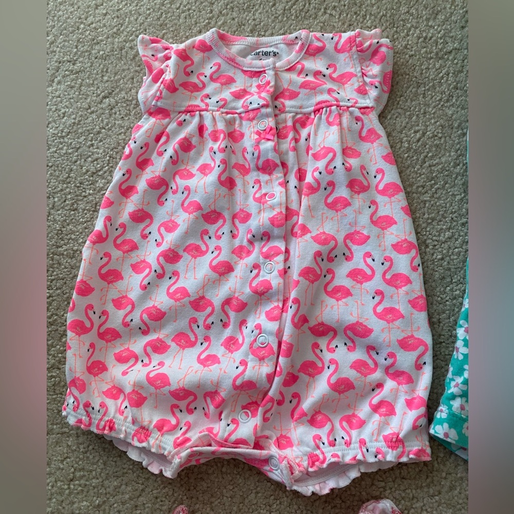 6 month baby girl Carter's romper/dress set - Picture 6 of 7